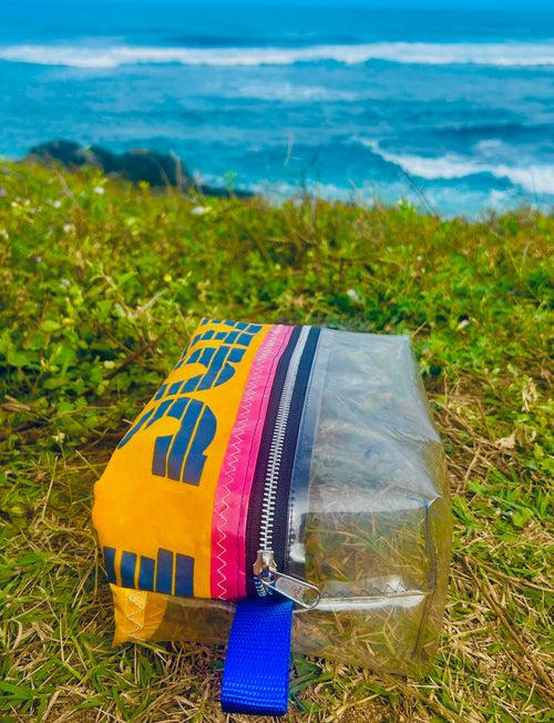 Repurposed Gaastra Windsurfing Sail Toiletry Bag