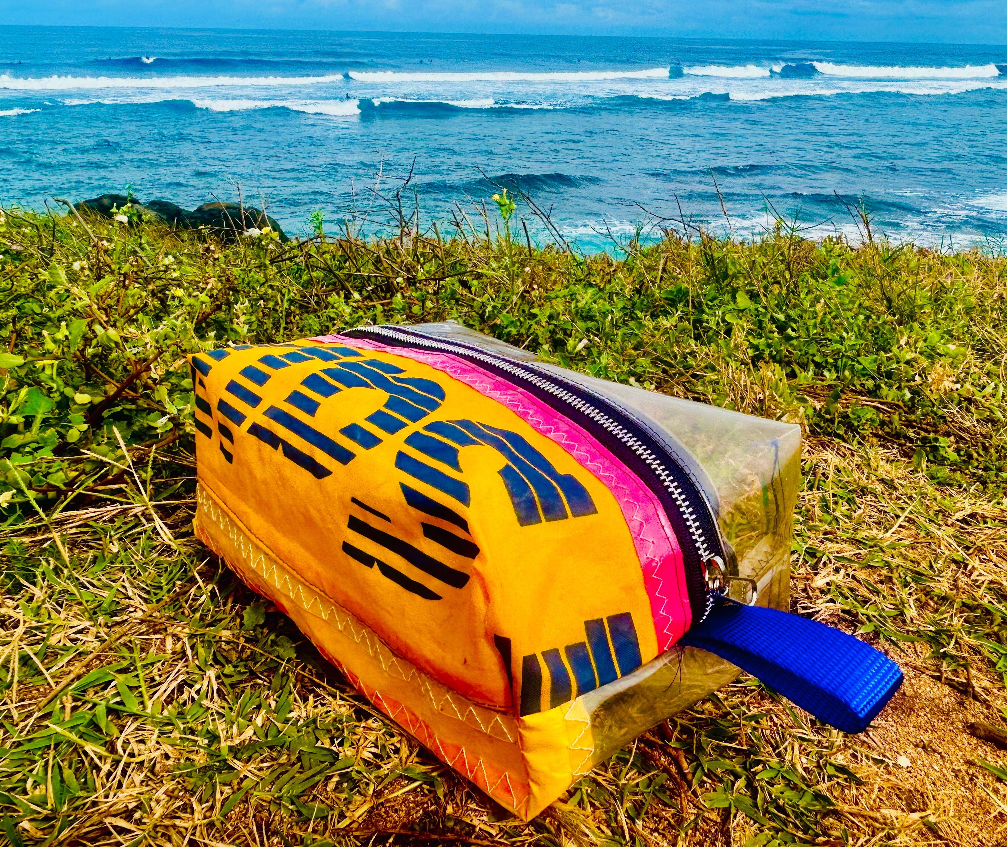 Repurposed Gaastra Windsurfing Sail Toiletry Bag